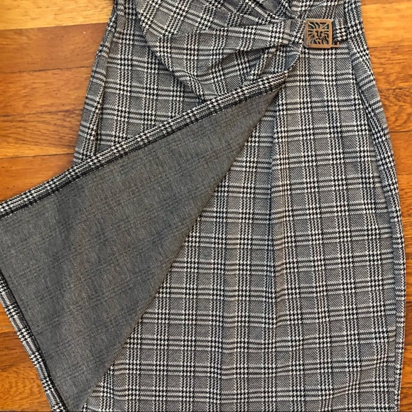 Anne Klein Wrap Dress AK Logo 3/4 Sleeve - Picture 5 of 8